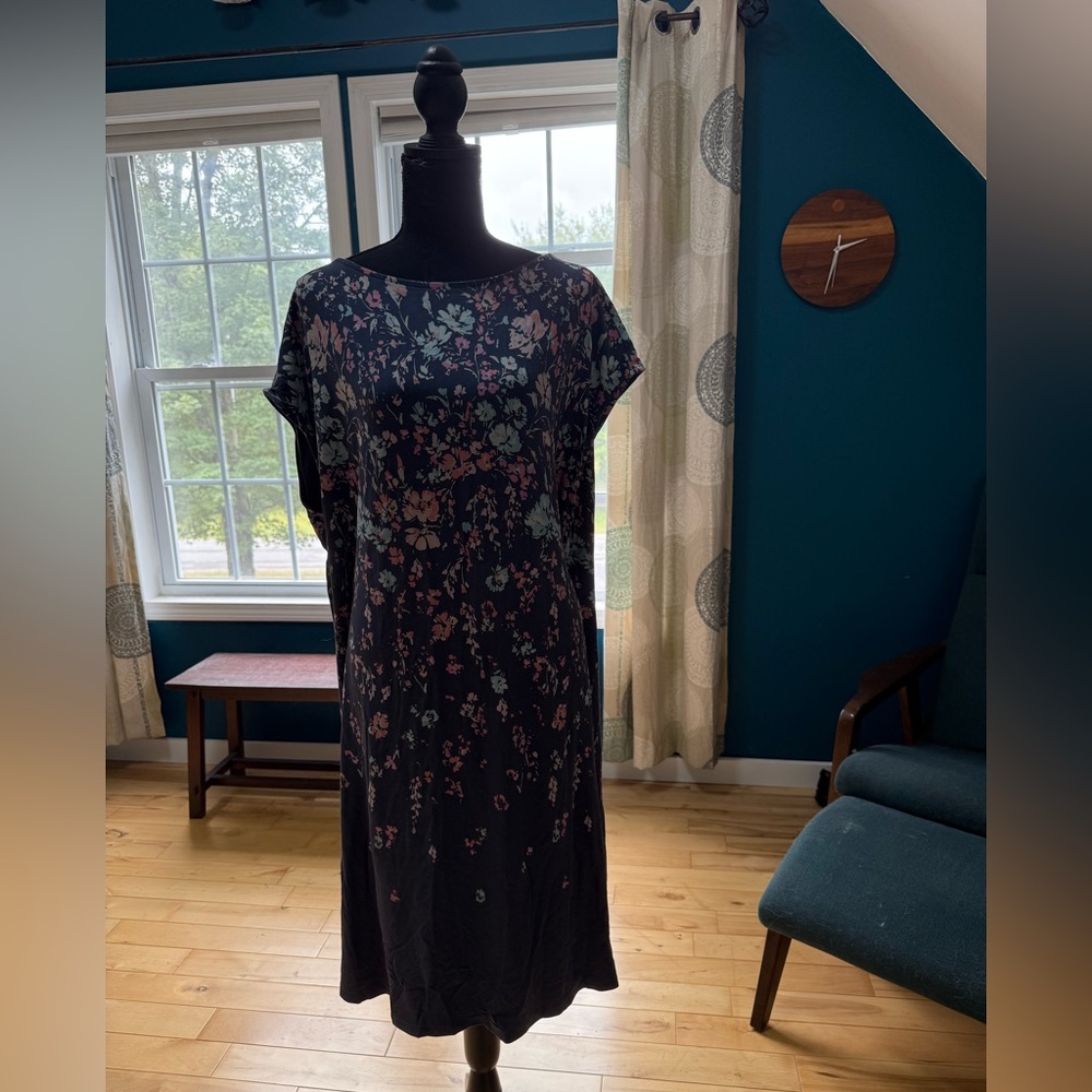 J. Jill Floral Blue Dress size 2X